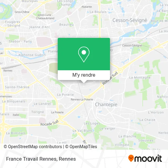 France Travail Rennes plan