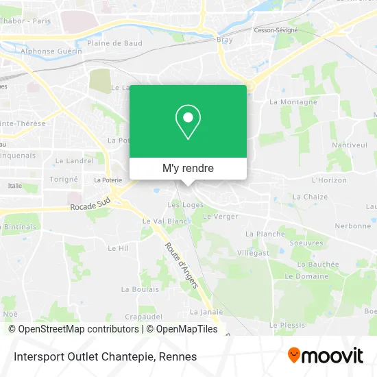 Intersport Outlet Chantepie plan