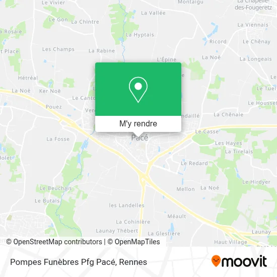 Pompes Funèbres Pfg Pacé plan
