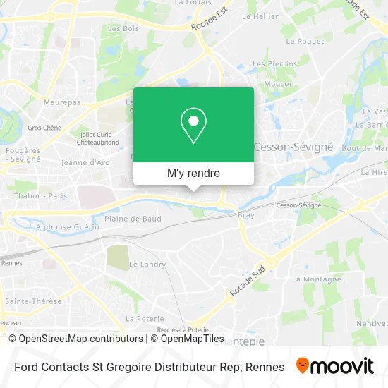 Ford Contacts St Gregoire Distributeur Rep plan