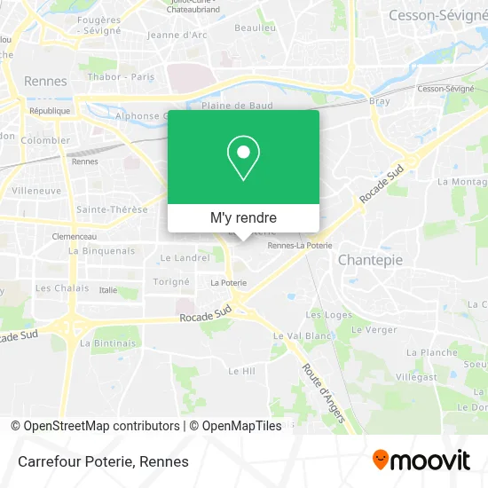 Carrefour Poterie plan
