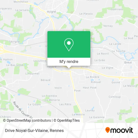 Drive Noyal-Sur-Vilaine plan