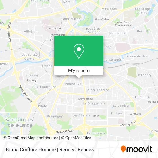 Bruno Coiffure Homme | Rennes plan