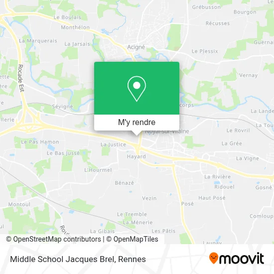 Middle School Jacques Brel plan