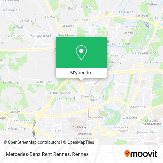 Mercedes-Benz Rent Rennes plan