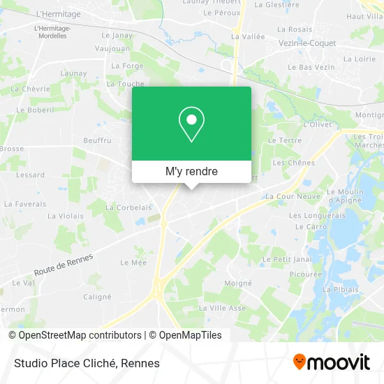 Studio Place Cliché plan