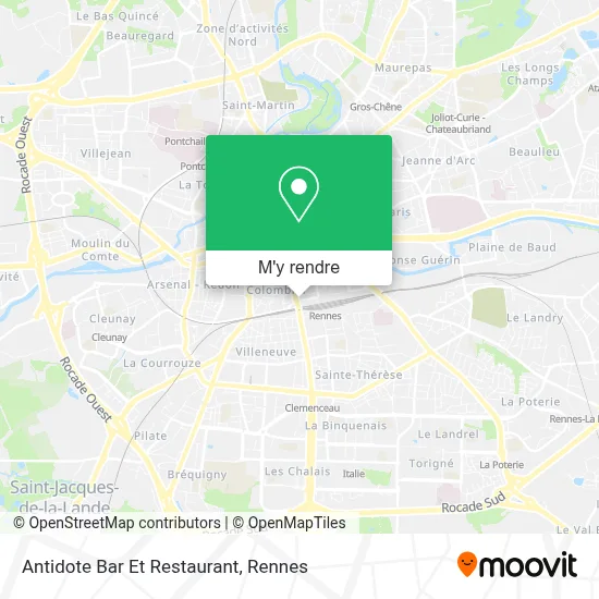 Antidote Bar Et Restaurant plan