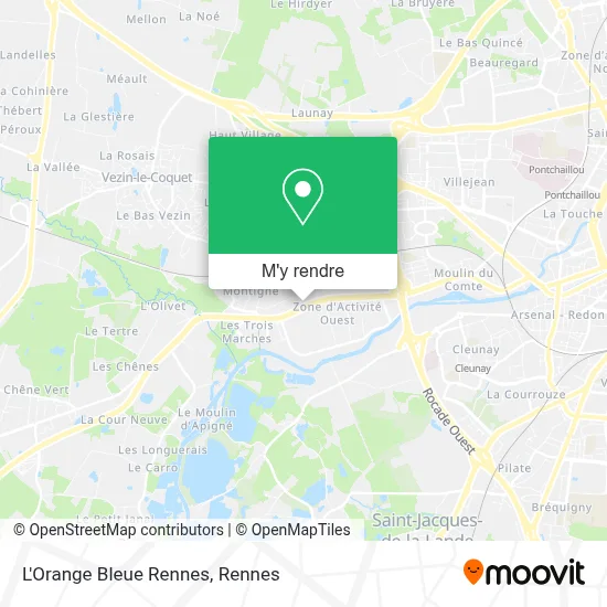 L'Orange Bleue Rennes plan