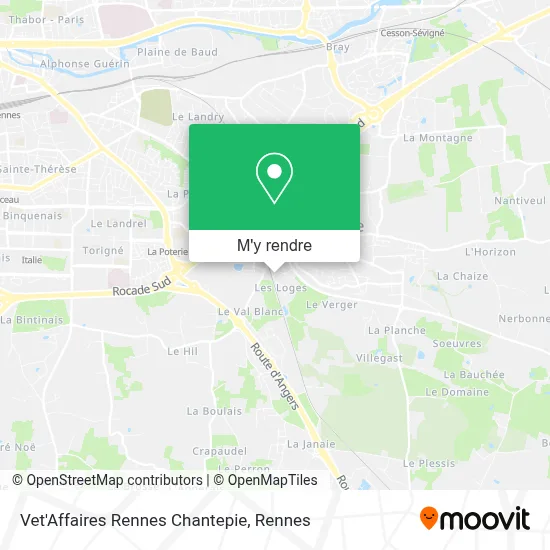 Vet'Affaires Rennes Chantepie plan