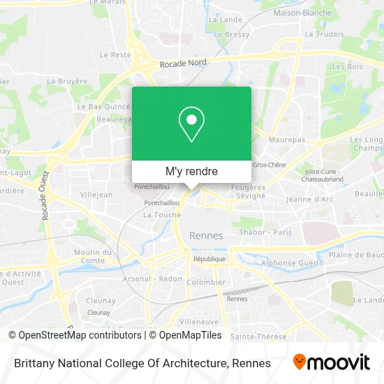 Brittany National College Of Architecture plan