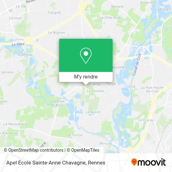 Apel École Sainte-Anne Chavagne plan