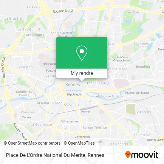 Place De L'Ordre National Du Merite plan