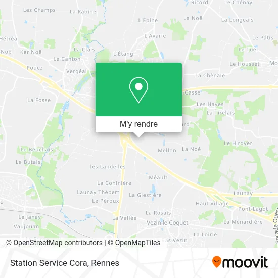 Station Service Cora plan