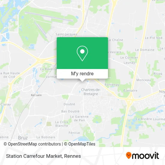 Station Carrefour Market plan