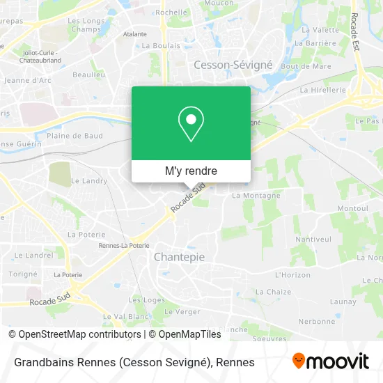 Grandbains Rennes (Cesson Sevigné) plan