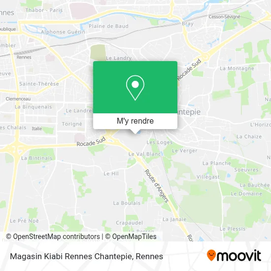 Magasin Kiabi Rennes Chantepie plan