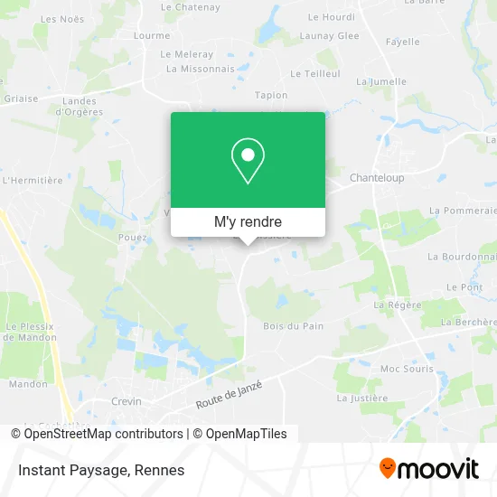 Instant Paysage plan