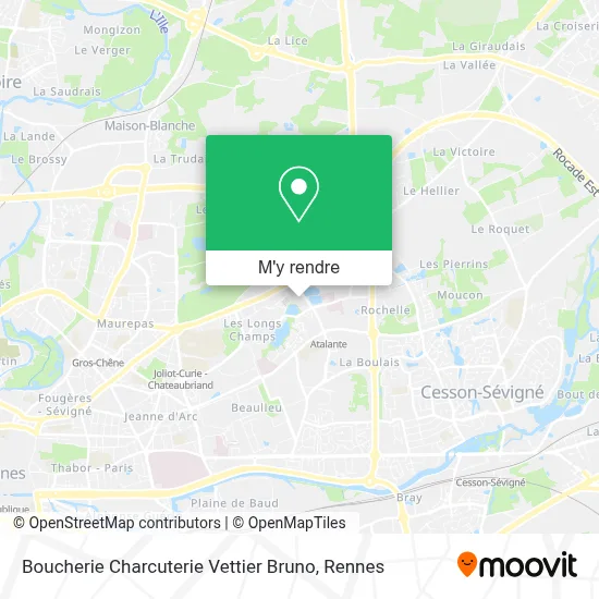 Boucherie Charcuterie Vettier Bruno plan