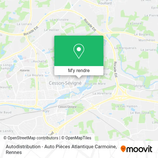 Autodistribution - Auto Pièces Atlantique Carmoine plan