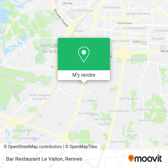 Bar Restaurant Le Vallon plan