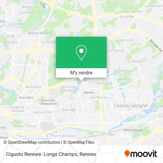 Cigusto Rennes- Longs Champs plan