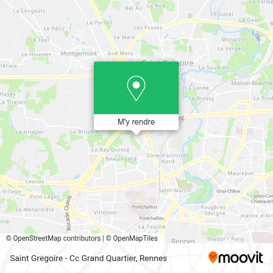 Saint Gregoire - Cc Grand Quartier plan