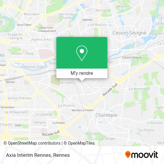 Axia Interim Rennes plan