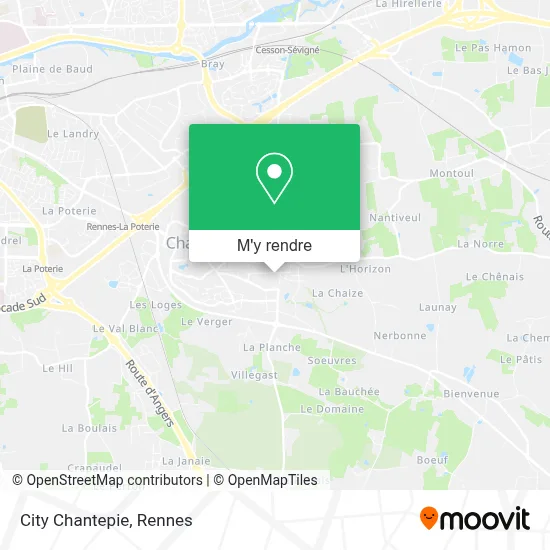 City Chantepie plan
