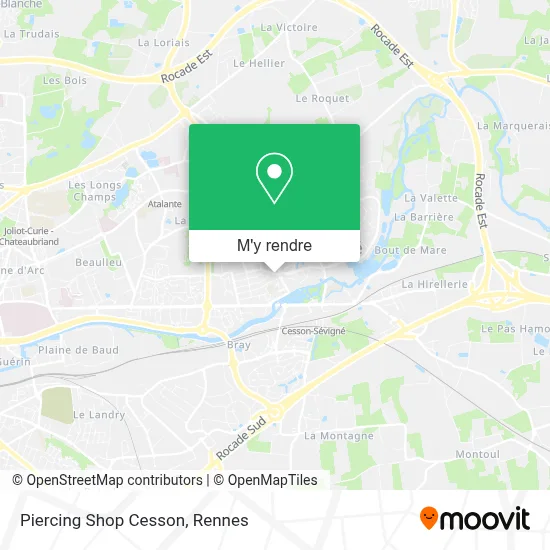 Piercing Shop Cesson plan