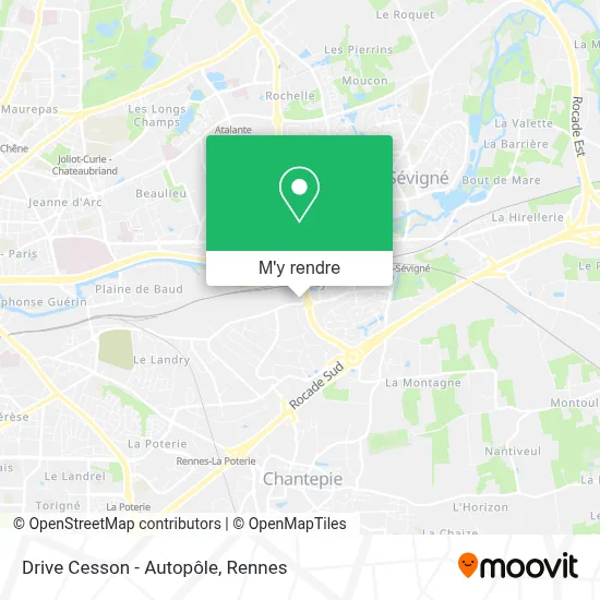 Drive Cesson - Autopôle plan
