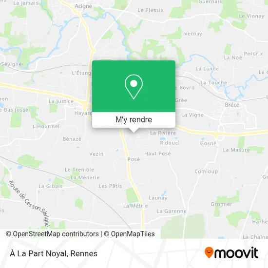 À La Part Noyal plan
