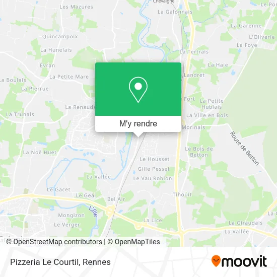 Pizzeria Le Courtil plan