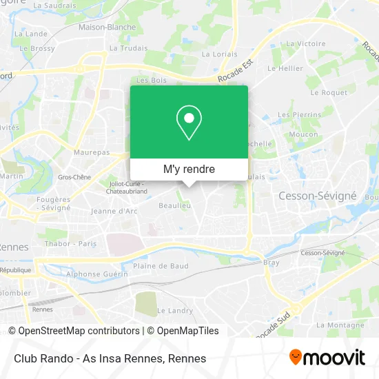 Club Rando - As Insa Rennes plan