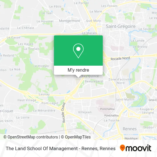 The Land School Of Management - Rennes plan