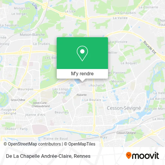 De La Chapelle Andrée-Claire plan