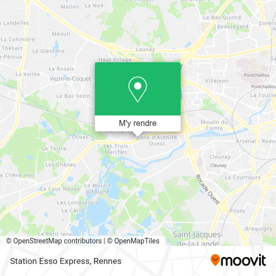 Station Esso Express plan