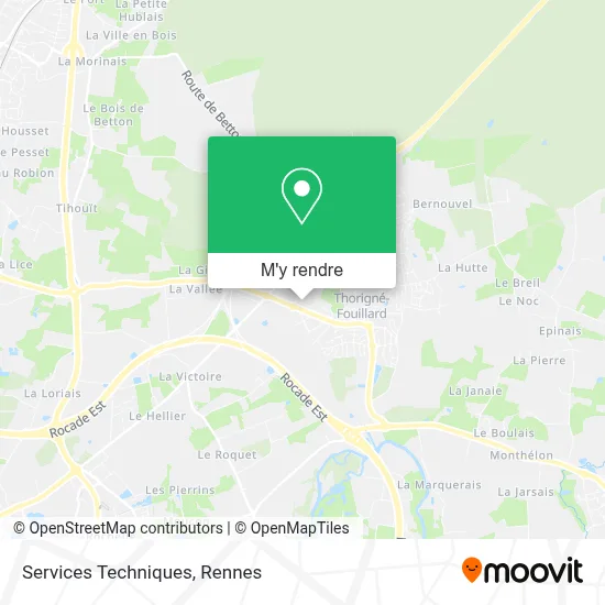 Services Techniques plan