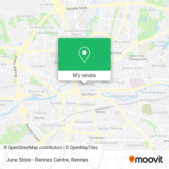 June Store - Rennes Centre plan
