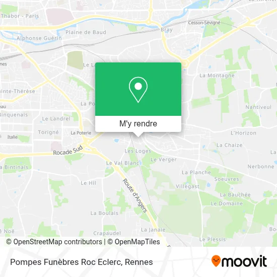 Pompes Funèbres Roc Eclerc plan
