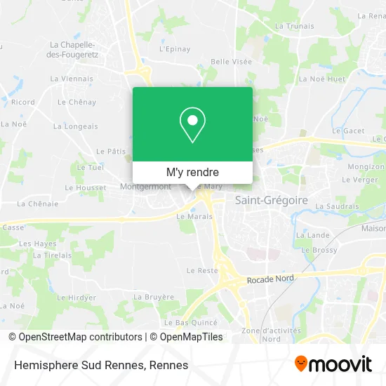 Hemisphere Sud Rennes plan