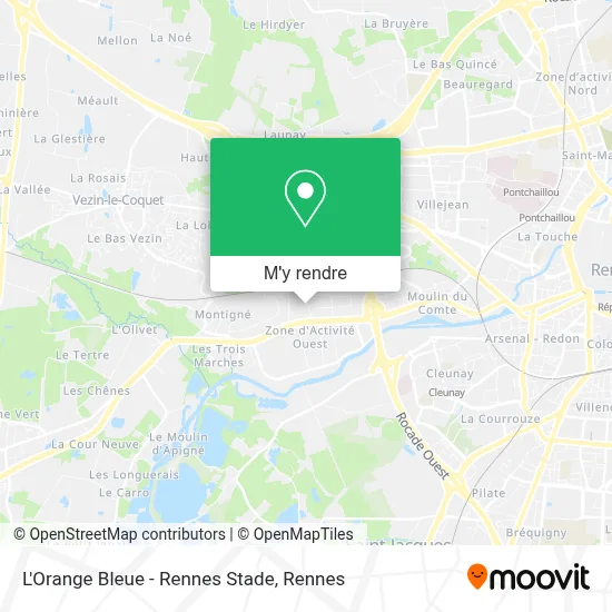 L'Orange Bleue - Rennes Stade plan