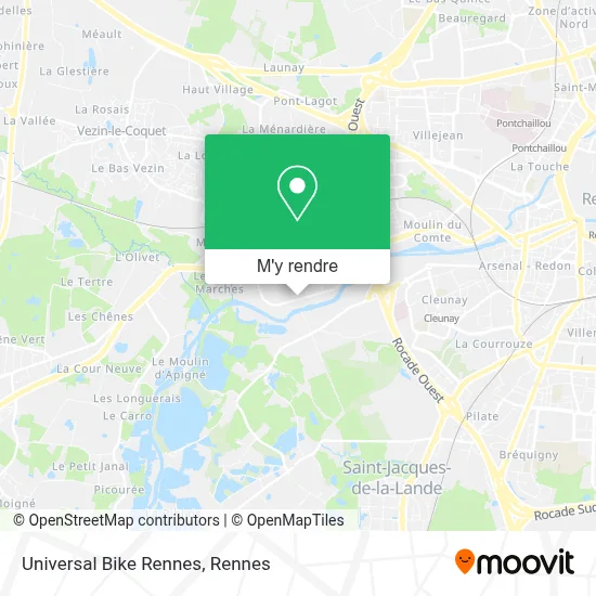 Universal Bike Rennes plan