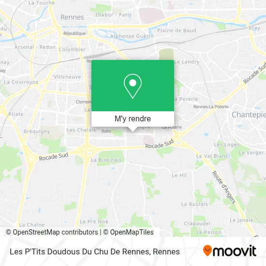 Les P'Tits Doudous Du Chu De Rennes plan