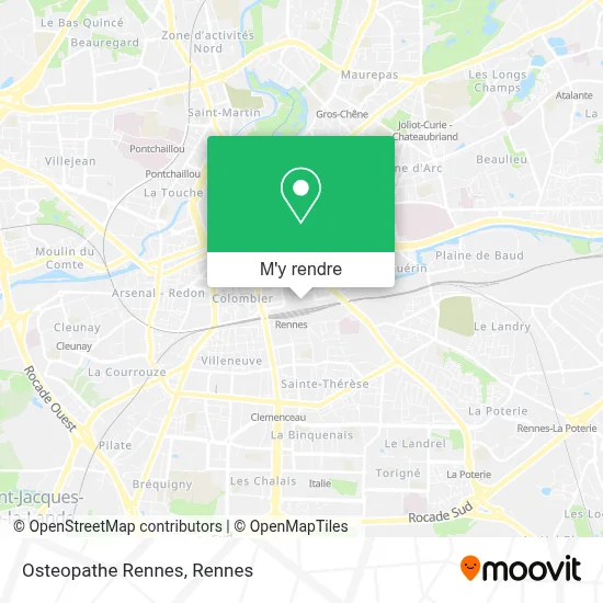 Osteopathe Rennes plan