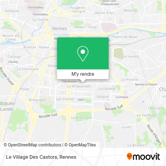 Le Village Des Castors plan