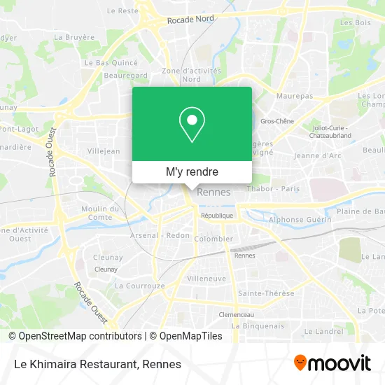 Le Khimaira Restaurant plan