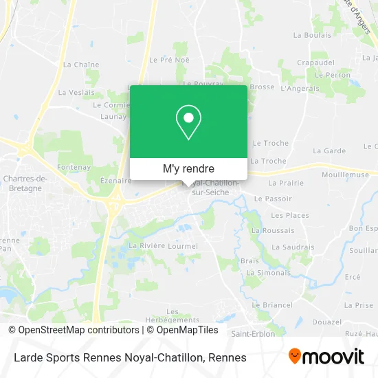 Larde Sports Rennes Noyal-Chatillon plan
