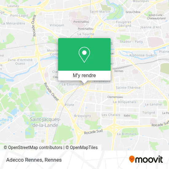 Adecco Rennes plan