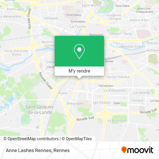 Anne Lashes Rennes plan