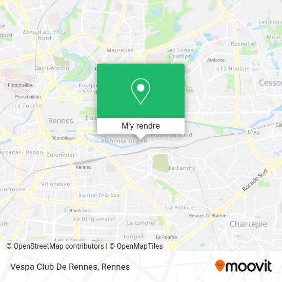 Vespa Club De Rennes plan